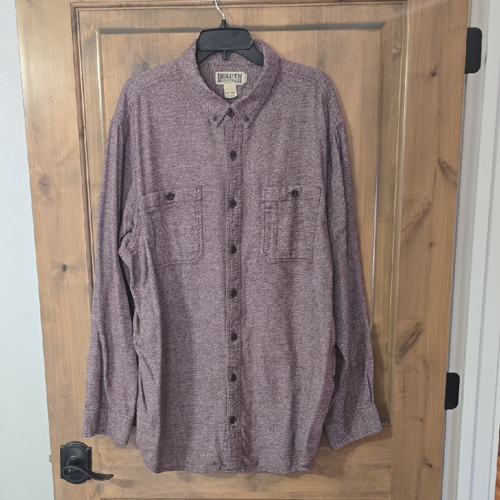 Duluth Trading Co Men's Heathered Button-Down Shirt